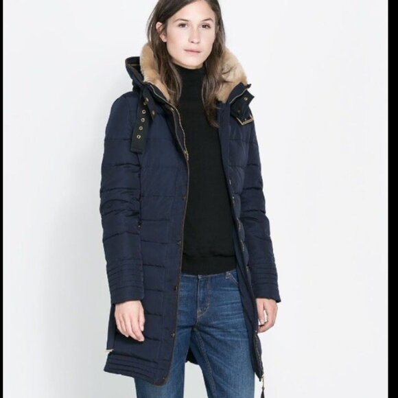 Zara Semi-Long Puffer Anorak - Picture 3 of 9